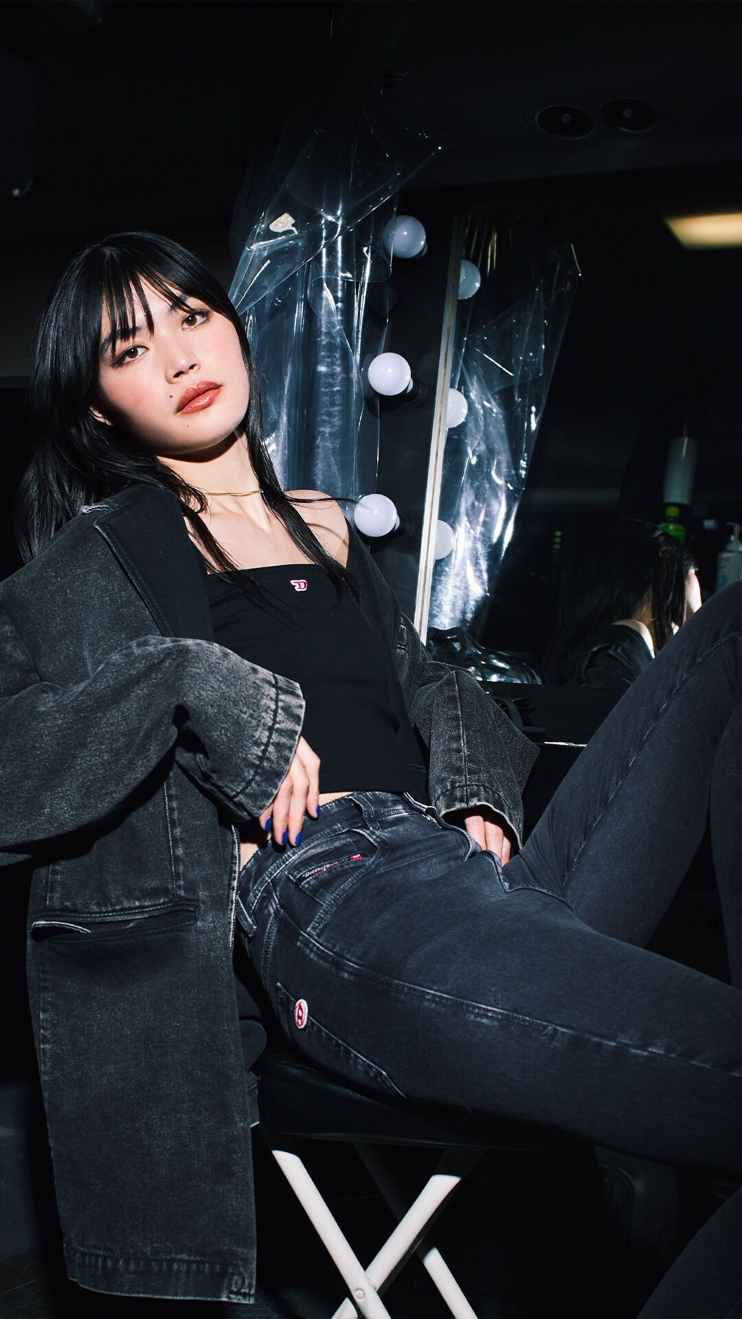 芸能人着用モデル✨【DIESEL】ディーゼル スカジャン リバーシブル ピンク ディーゼル DIESEL スカジャン リバーシブル レディース